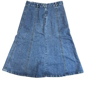 Vintage Duck Head Denim A-Line Skirt